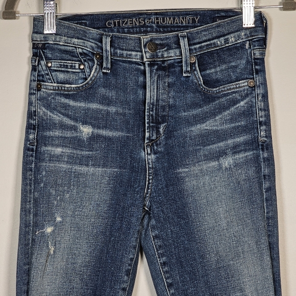 Citizens of Humanity - Rocket High Rise Skinny Indie Distressed Size 26 - Picture 6 of 16
